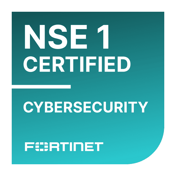 Fortinet NSE 1 Certified in Cybersecurity